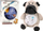 Lodër pelushi LEAN Toys Plush Sleeper Bear Dog, me drita, me tinguj, shumëngjyrëshe