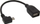 Adapter USB InLine 31606W, microUSB në USB, OTG, i zi