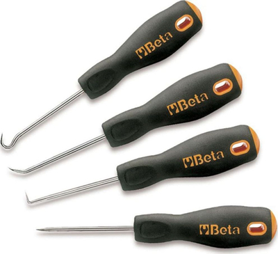 Set graverësh Beta Tools 1687/S4, 4 copë, me dorezë plastike