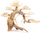 Dekor akuariumi TerraNatura Sinking Bonsai Tree Nr. 13, 70x50 cm, kafe natyrale