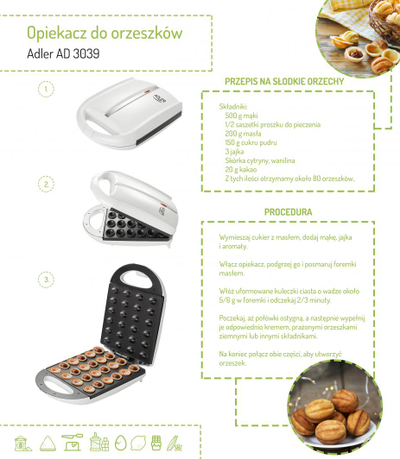 Машина за печење Adler AD 3039, (24 парчиња) XL