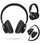 Kufje Bluetooth AeroBand Over-Ear, wireless, me vonesë të ulët, të zeza