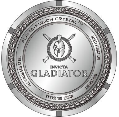 Orë dore për meshkuj Invicta Gladiator Quartz 41110, e argjendtë