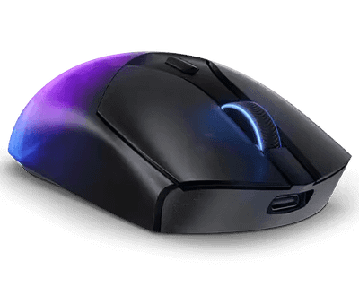 Maus gaming Lenovo Legion M410, wireless RF dhe USB Type C, 16000 DPI, i zi