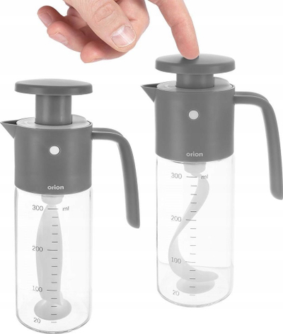 Shishe për vaj dhe dressing Orion, manuale, 350 ml, gri
