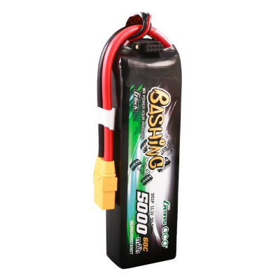 Bateri LiPo Gens Ace Bashing 5000mAh, 11.1V 60C 3S1P, XT90, e zezë