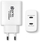 Karikues USB Prio 50W, 2x USB C, PD PPS, i bardhë