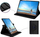 Etui rrotulluese për tablet Samsung Galaxy Tab S7 FE T736 T730, lëkurë ekologjike, me mbajtëse, blu