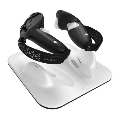 Stacion karikues për kontrolle BOBOVR CD3, wireless magnetik, për Meta Quest 3 3S, i bardhë