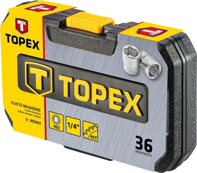 Komplet mjetesh Topex, 36 copë (38D669)