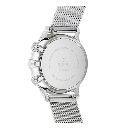 Orë për meshkuj Obaku V196GUCLMC, e argjendtë