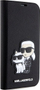 Këllëf libri Karl Lagerfeld KLBKP14XSANKCPK për iPhone 14 Pro Max, lëkurë Saffiano, me xhepa për karta, i zi