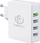 Karikues muri Rebeltec H410 Turbo me 4 porta USB, QC3.0, i bardhë