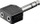 Adapter audio Goobay A080, 6.3mm mashkull, 2x 3.5mm femër, i zi
