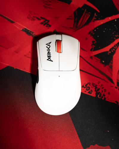 Maus gaming Marvo MONKA RAPID, pa kabllo, 12000 DPI, i bardhë