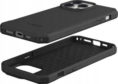 Maskë mbrojtëse UAG Outback Bio për iPhone 14 Pro Max 6.7", shum e hollë, miqësore me natyrën, e zezë