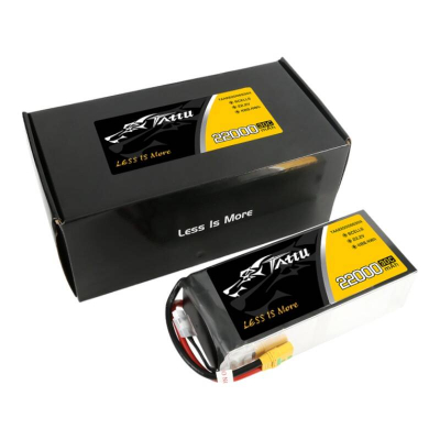 Bateri Li-Poly Tattu GRP4292208, 22.2V 6S1P 22000mAh, 30C, me XT90S