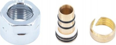 Fiting kompresues VarioTerm për tuba PEX, 16x3/4", bronzi i kromuar