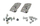 Raft muri Melannco Rectangular Cubes, set 3 copë, dekorativ, gri