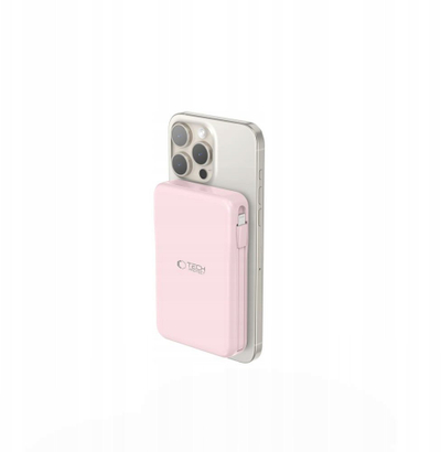 Power bank Tech-Protect PB31 LifeMag, 10000mAh, MagSafe, розова