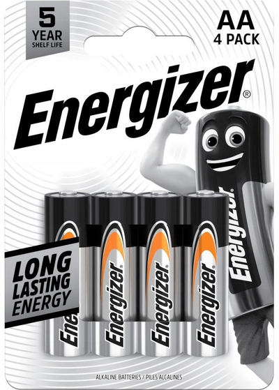 Bateri alkaline Energizer Everyday AA, paketim me 4 copa