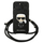 Mbrojtëse telefoni Karl Lagerfeld KLHCP13LCMNIPK, për iPhone 13 Pro 13 6.1", lëkurë, e zezë
