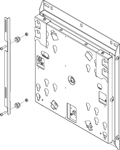 Shina montimi HAGOR Flip 2 WM65R, për 65", VESA 400 x 400, të bardha