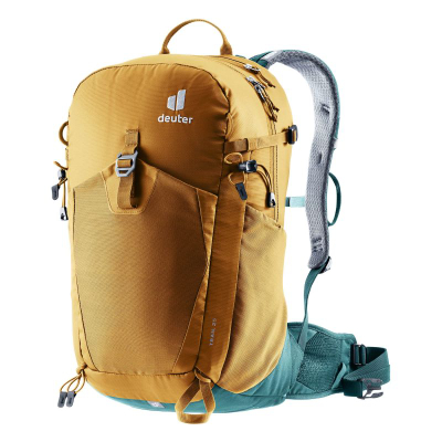 Çantë shpine Deuter Trail 25, 25L, me sistem Aircontact, ngjyra Almond Deepsea