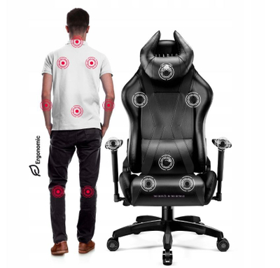 Karrige gaming Diablo Chairs X-Horn 2.0 King Size, XXL, eco-leather, e zezë
