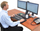 Mbajtës tavoline për monitorë Ergotron WorkFit A II 24-316-026, i zi