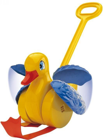 Lodër shtytëse Quercetti Flap Duck, me tinguj, për fëmijë