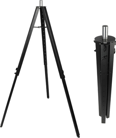 Stativ për ndriçim DNA RS1, lartësi 86 152 cm, kapacitet 20 kg, i zi