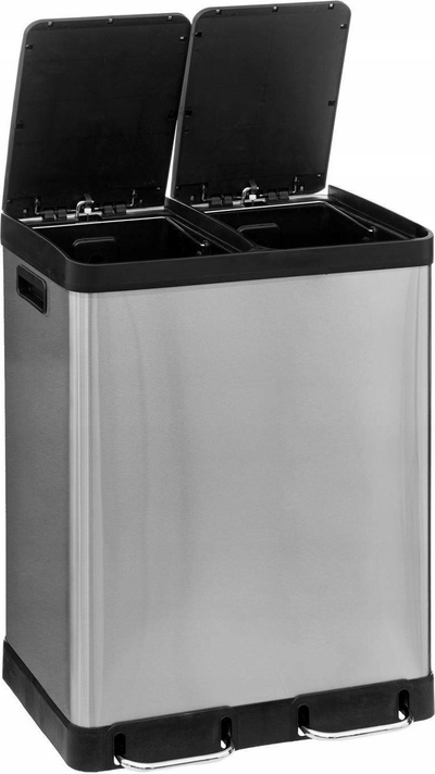 Kosh plehrash 5five Ariane, 2x30L, çelik inoks, argjendtë