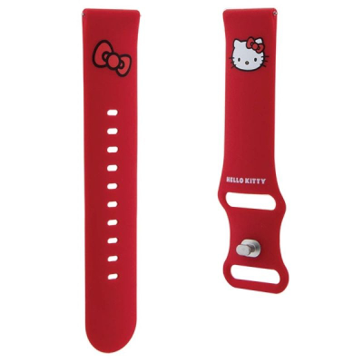 Rrip smartwatch Hello Kitty Universal Strap HKUWLSCHBLR, silikon, 22mm, i kuq