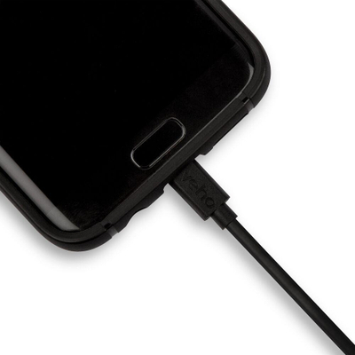 Kabllo USB në Micro USB Veho VCL-001-M, 20cm, e zezë