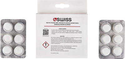 Tableta pastruese 4Swiss, për aparat kafeje, 12 copë