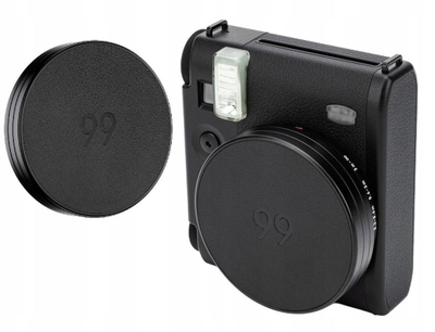 Kapak lente për kamera FUJIFILM Instax Mini 99, aliazh alumini, lëkurë PU, i zi