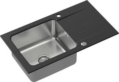 Lavaman Steiner me tub manual dhe rubinetë Maggie, 400 x 350 cm, i zi