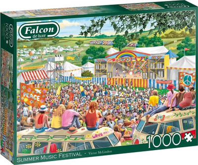 Puzzle Falcon de luxe Summer Music Festival, 1000 copa, 68 x 49 cm, me ngjyra