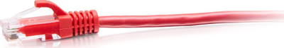 Kabllo rrjeti C2G Snagless Slim Cat.6a, 0.3m, UTP, i kuq