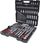 Set çelësa dopshe KS Tools 917.0216, 216 copa, 1/4" 3/8" 1/2", në valixhe plastike të zezë