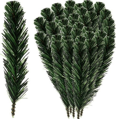 Degë dekorative Ruhhy 22512, 21 cm, set me 40 copë, jeshile