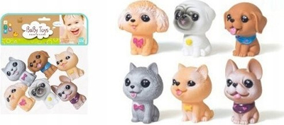Lodra për banjo Swede Animal Bath Squeakers, set me 6 copë, shumëngjyrëshe