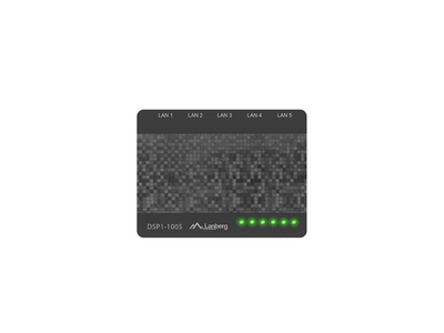 Switch rrjeti Lanberg DSP1-1005, 5 porta Gigabit, Plug and Play, i zi