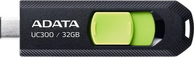 USB ADATA UC300, 32GB, USB 3.2, jeshile e zezë