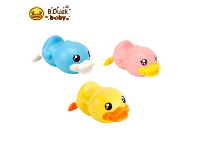 Lodër banjoje B.Duck Wind Up Bath Duck, mekanike, për kalamaj, shumëngjyrëshe