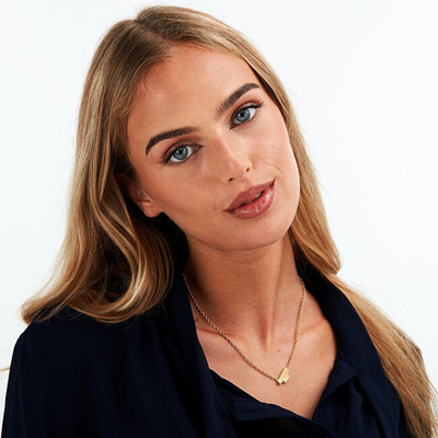 Qafore minimaliste për femra Trussardi T-Logo, e artë