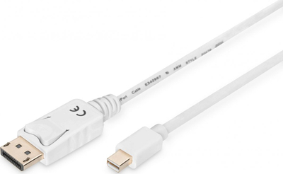 Kabllo Digitus Mini DisplayPort - DisplayPort, 2m, e bardhë