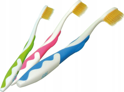 Furçë dhëmbësh ORTO-DENT Gold Maxi Antibacterial, antibakteriale, fijëza me grimca ari, shumëngjyrëshe