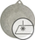Medalje sportive Victoria Sport 13678864, me gdhendje në laminat, metalike argjendi
